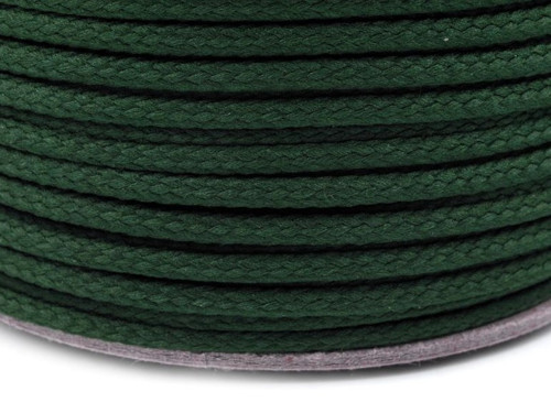 Oděvní šňůra PES 4 mm (5m) - zelená