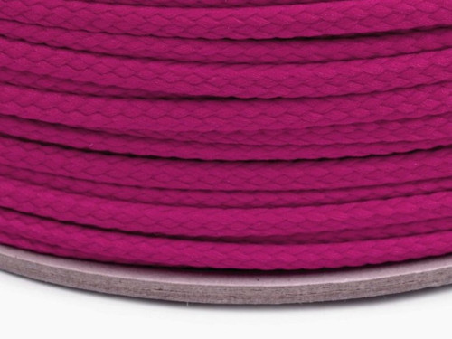 Oděvní šňůra PES 4 mm (5m) - fuchsie