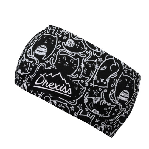 Drexiss funkční čelenka CATS - BLACK WHITE