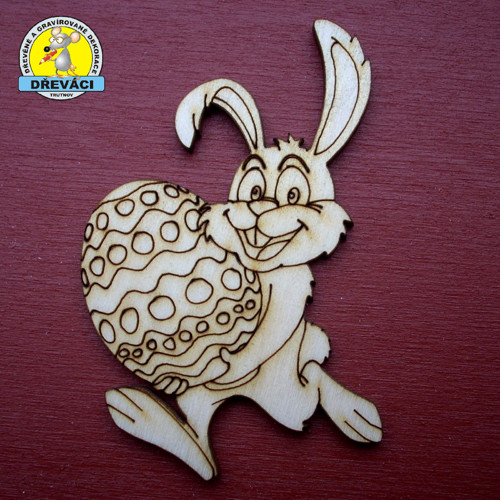 VELIKONOČNÍ ZAJÍC magnet 7,5 x 5,5 cm....KV0293