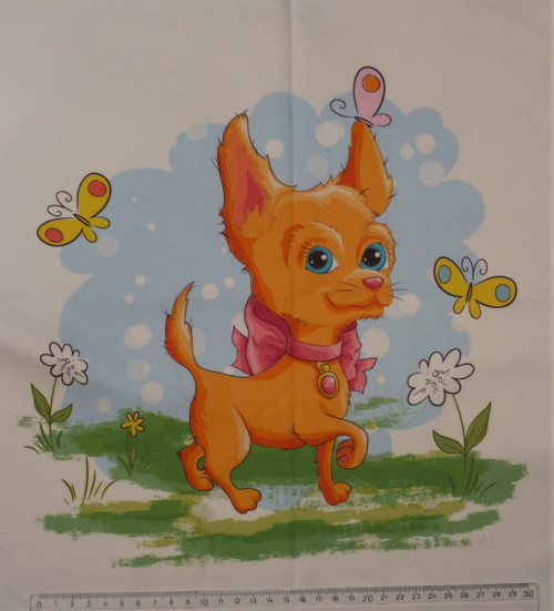 Bavlněná látka - panel 40 x 40 cm