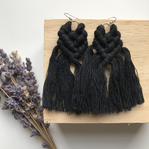 Macramé náušnice - CHLOE 10 — foto 1