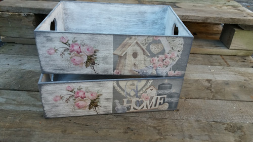Přepravka Home s růží