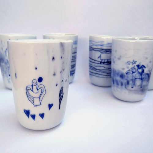 Porcelánový pohárek "anděl" — foto 1