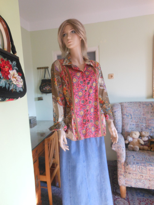 Boho bavlněná halena, vel.46/48..SLEVA — foto 1