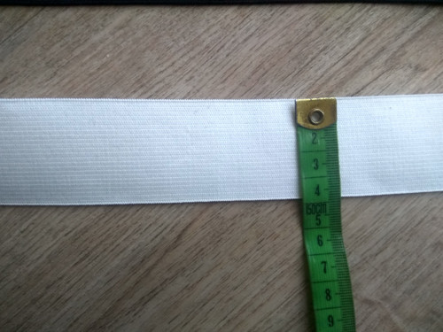 Guma, pruženka šíře 4cm - bílá