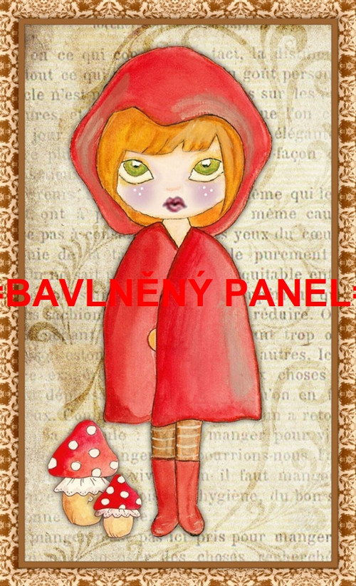 Bavlněná látka - panel 6x10 cm skladem