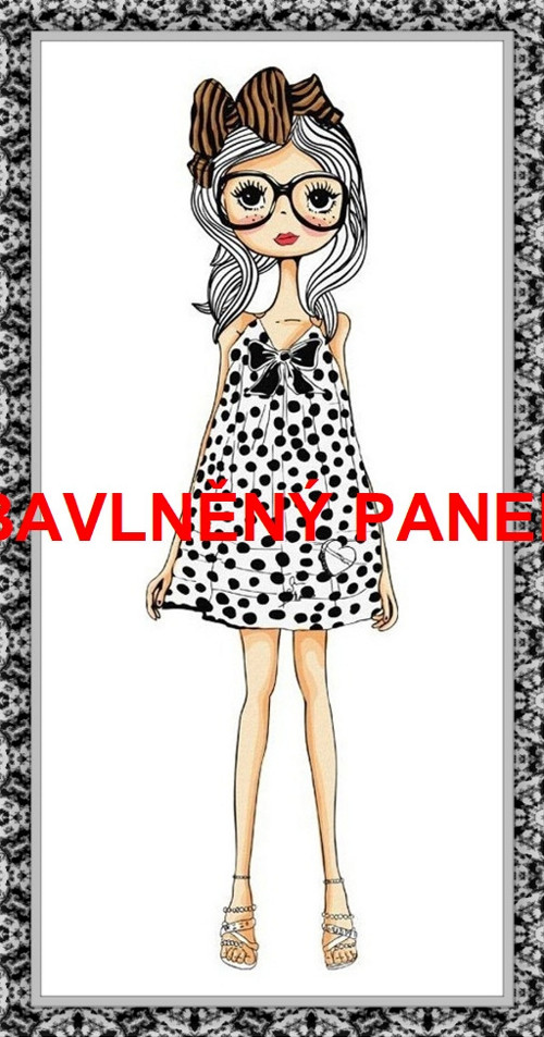 Bavlněný panel 8x15 cm skladem