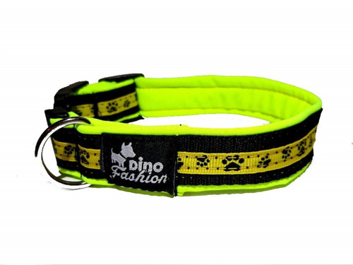 Obojek Tlapky yellow softshell — foto 1