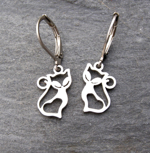 Náušnice z chir. oceli KOČIČKY menší