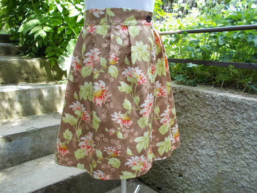 Brown with flowers