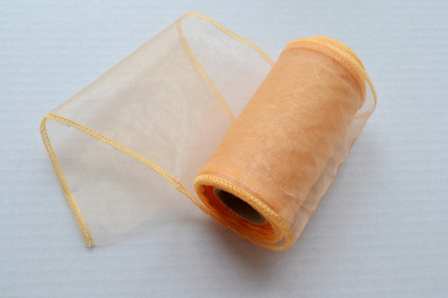 Organza stuha meruňková — foto 1