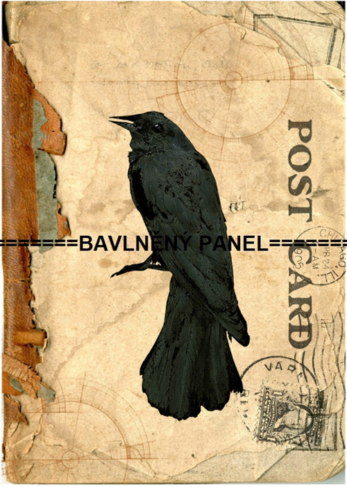 Bavlněný panel 14x20cm