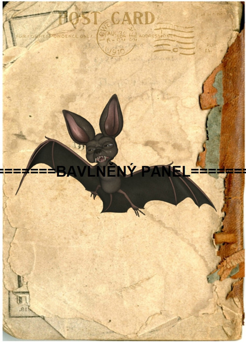 Bavlněný panel 14x20cm
