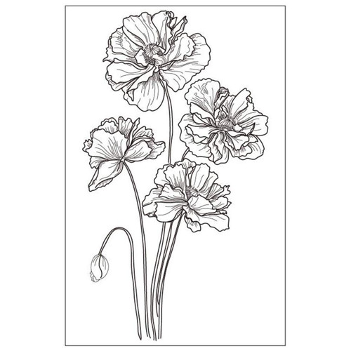 Silikonová razítka - Poppy — foto 1