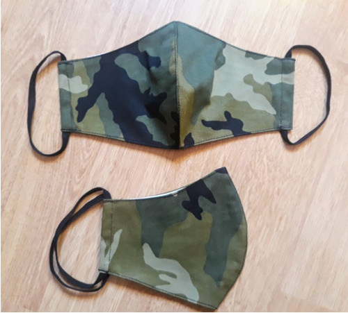Rouška anatomická s kapsou KHAKI dámská — foto 1