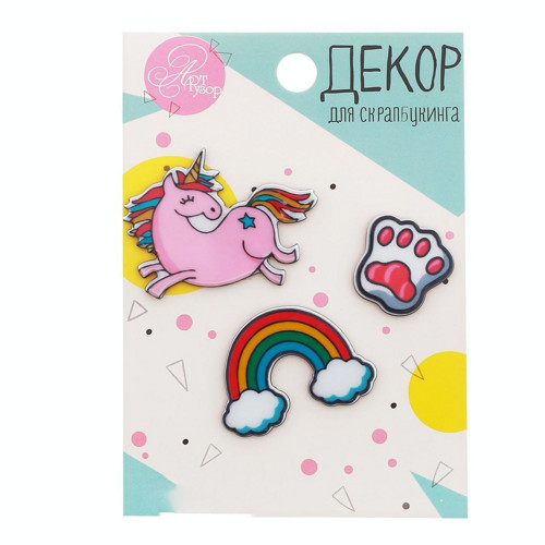 Plastové dekorace pro scrapbooking, kouzelný