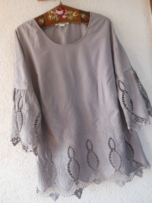Krajková boho tunika, vel.48 — foto 1