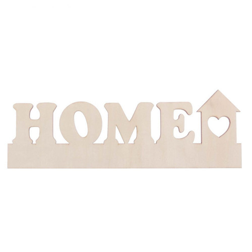 Dřevěná cedulka - HOME, značka, pro decoupage,