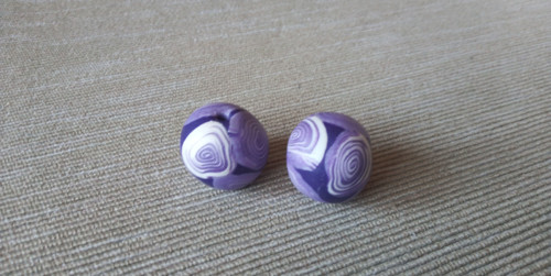 Korálky fimo 2 ks — foto 1