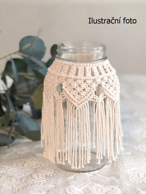 Macramé svícen — foto 1