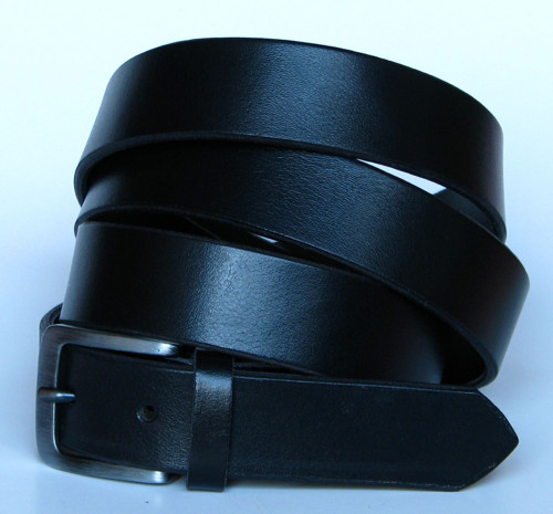 Opasek 3cm černý hladký