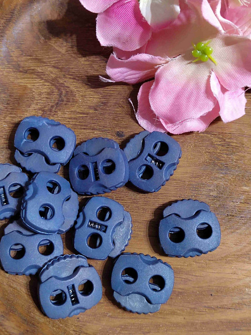 Brzdy s dvěma dírkami 20x20mm šedomodrá