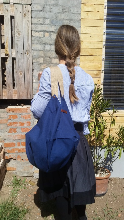 Zero waste nákupka...modrá — foto 1