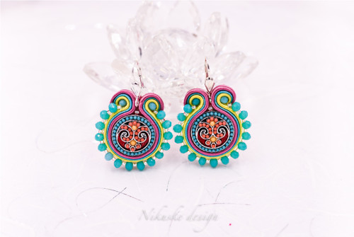 Soutache náušnice ornament III.