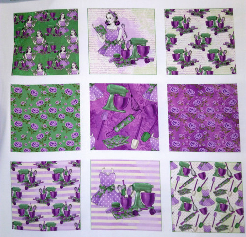 Bavlněný panel 52 x 52 cm - KOLEKCE KUCHAŘKA