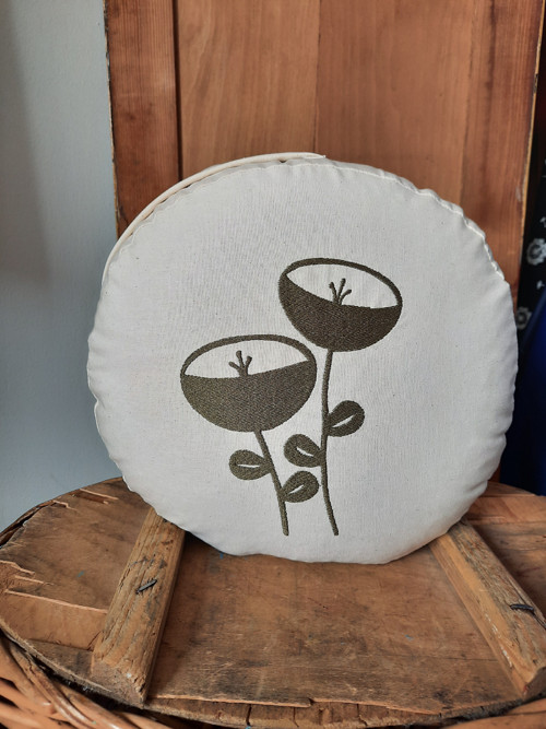 Meditační polštář- pohankový sedák 30cm průměr