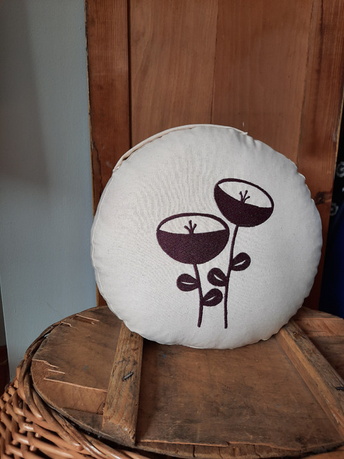 Meditační polštář- pohankový sedák 30cm průměr