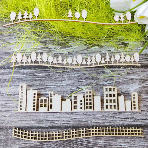 Chipboard- sada 4 ks (CHB 9) — foto 1