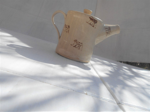 Rovná konvička s opičkami, 400 ml — foto 1