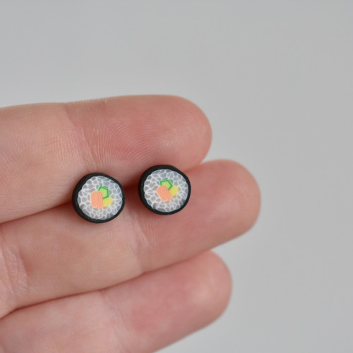 Sushi mini náušnice - Chirurgická ocel