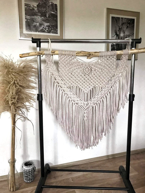 Macrame dekorace v barvě cappuccino — foto 1