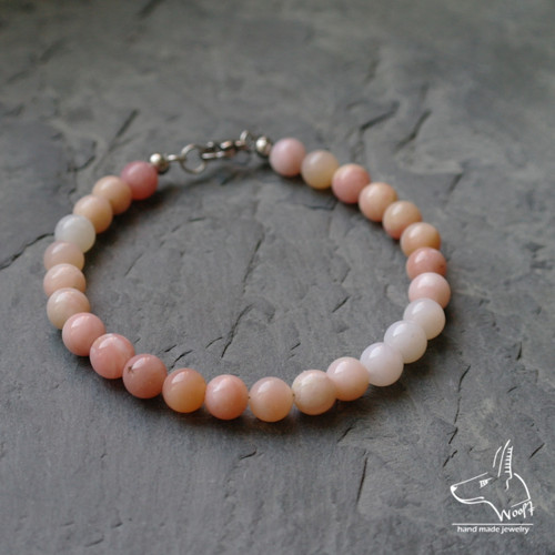 Náramek s růžovým andským opálm — foto 1