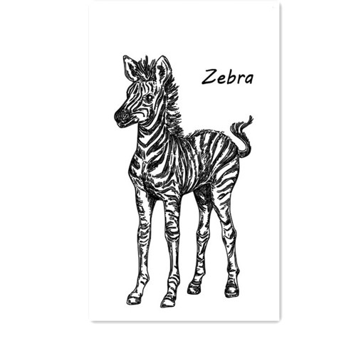 Silikonová razítka - Zebra
