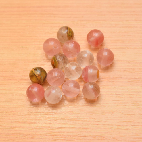 Cherry quartz - 8mm - 4 kusy