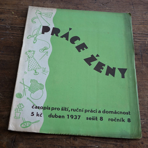 Práce ženy ... duben/1937 - kompletní se střihy!