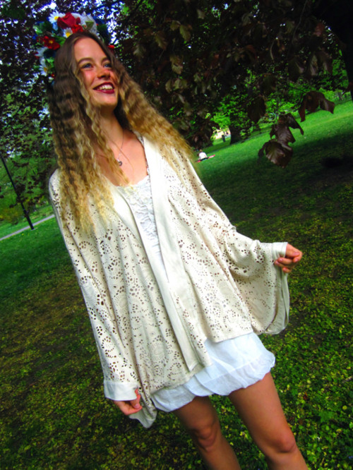 Kardigan boho krajkový — foto 1