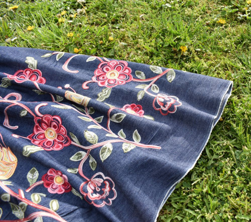Sukně "Rozkvetlý denim" — foto 1
