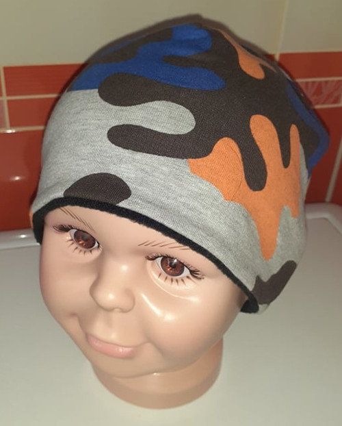 Čepice vel 49/50 barevný maskáč