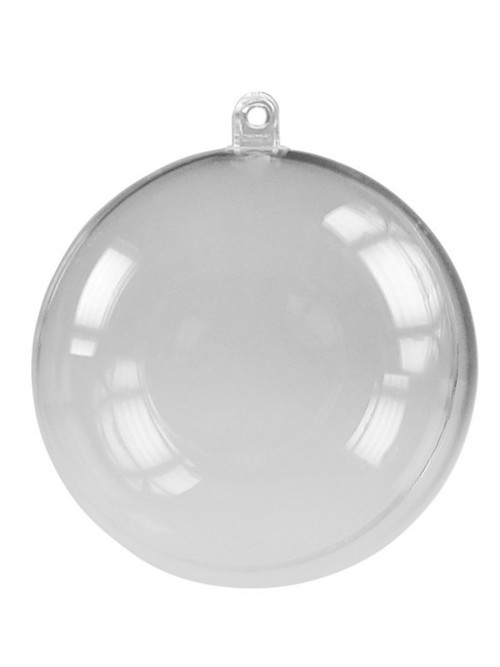 Plastová koule dvoudílná čirá 100 mm