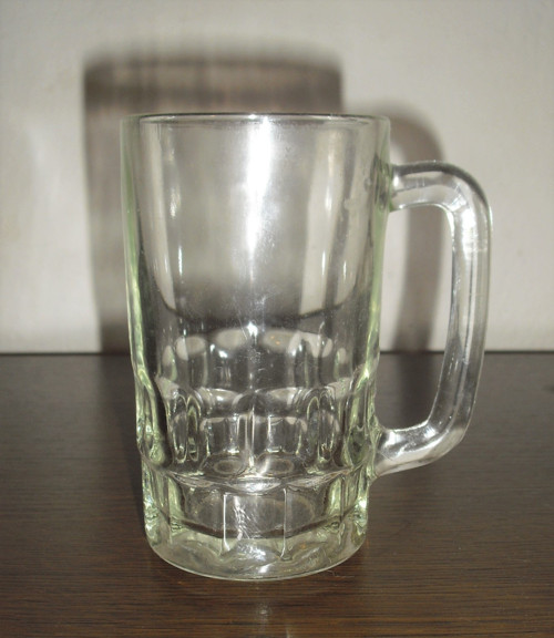 Skleněný půllitr, SKLENICE s úchopem, 250 ml