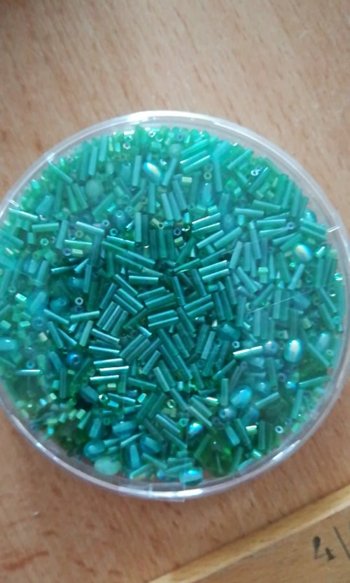 Korálky skleněné 120g
