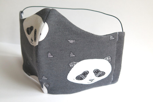 Rouška z biobavlny Panda (šedá)