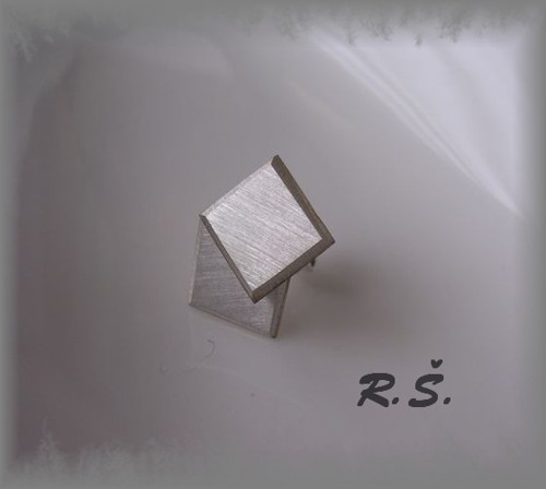 ĆTVERCE 8 x 8 mm ROVNÉ .. jemný smirek.... PUZETY
