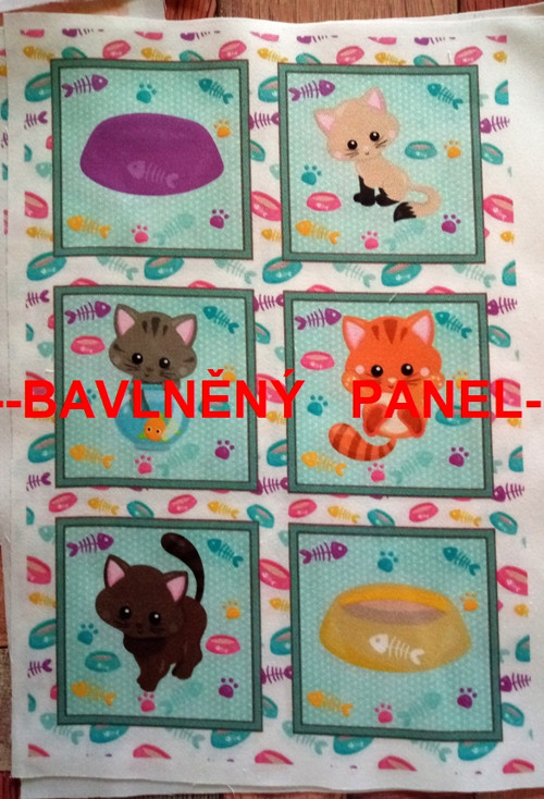 Bavlněná látka - sada 20 x 30 cm SKLADEM