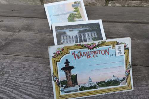 Waschington D. C., stará pohlednice - leporelo